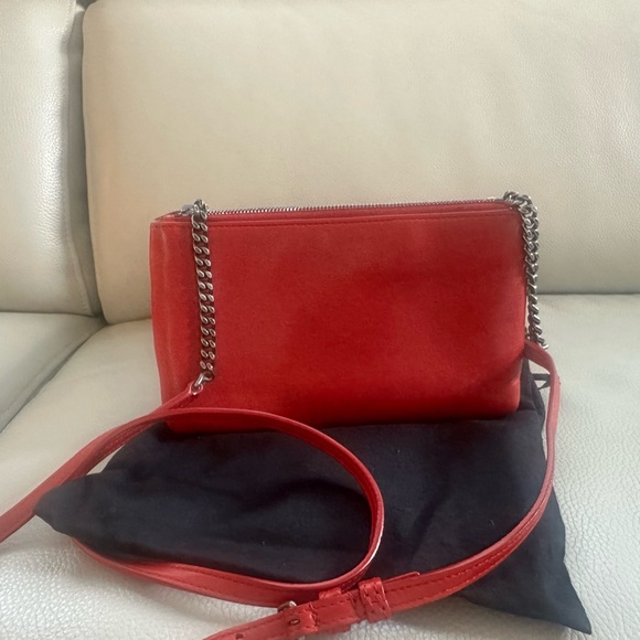 YSL red lambskin Medium Jamie bag- with gunmetal hardware - Picture 6 of 7